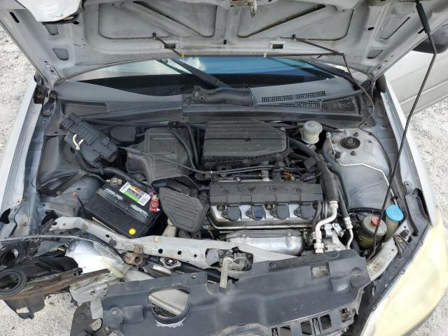 2HGES16595H564940 - 2005 HONDA CIVIC LX ვერცხლისფერი ფოტო 11