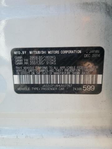 JA32U2FU8HU007767 - 2017 MITSUBISHI LANCER ES WHITE photo 12