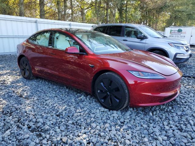 5YJ3E1EA1SF077017 - 2025 TESLA MODEL 3 RED photo 4