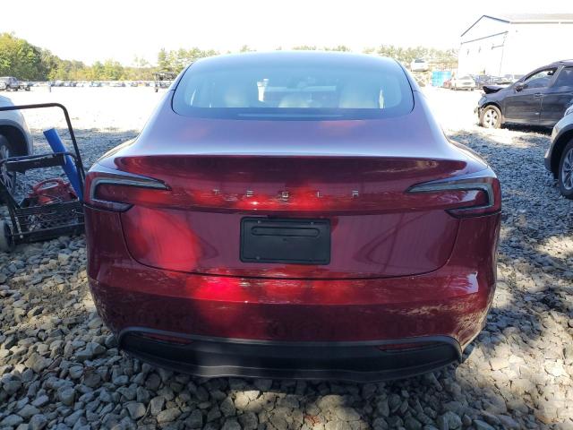 5YJ3E1EA1SF077017 - 2025 TESLA MODEL 3 RED photo 6