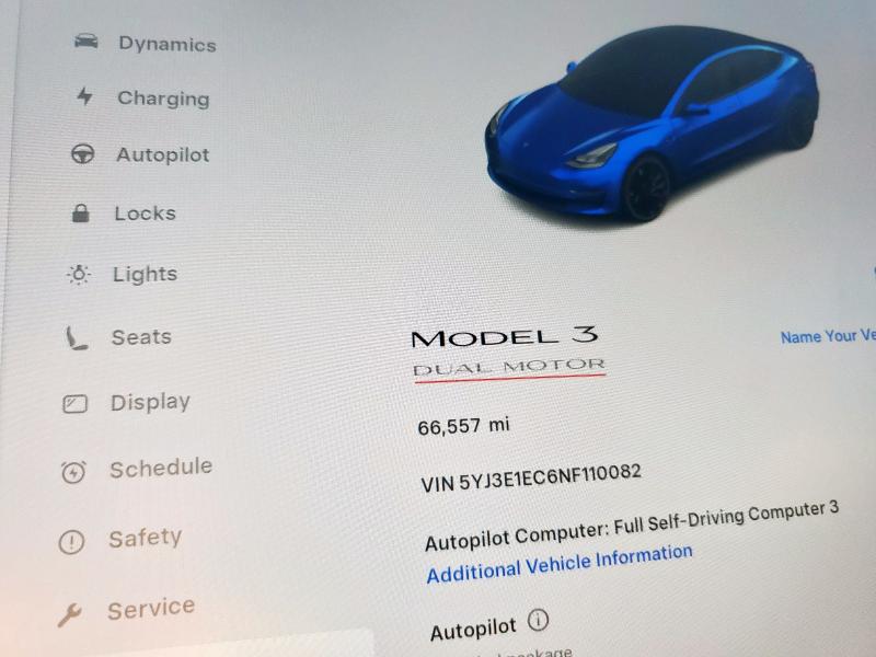 5YJ3E1EC6NF110082 - 2022 TESLA MODEL 3 BLUE photo 9