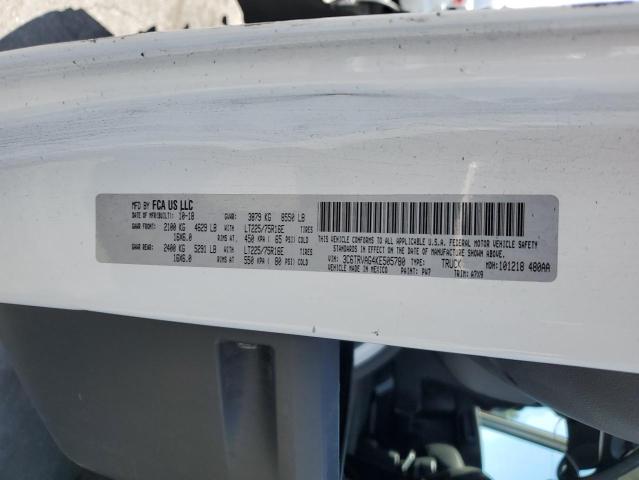 3C6TRVAG4KE505780 - 2019 RAM PROMASTER 1500 STANDARD Белый фото 14
