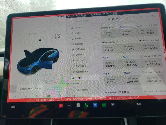5YJ3E1EA2JF041237 - 2018 TESLA MODEL 3 Siyah fotoğraf 9