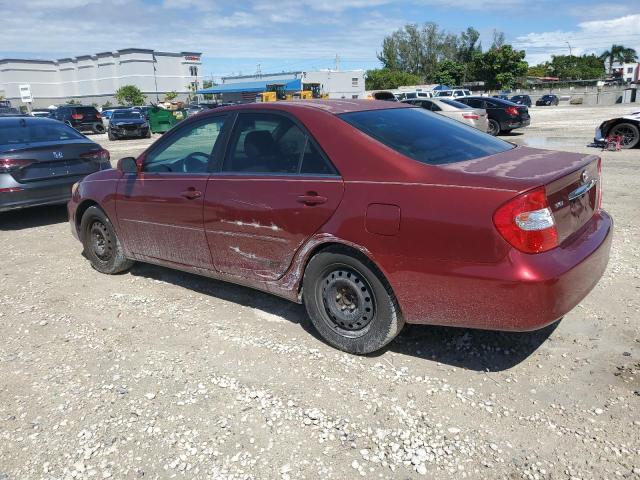4T1BE32K43U206540 - 2003 TOYOTA CAMRY LE 红色 照片 2