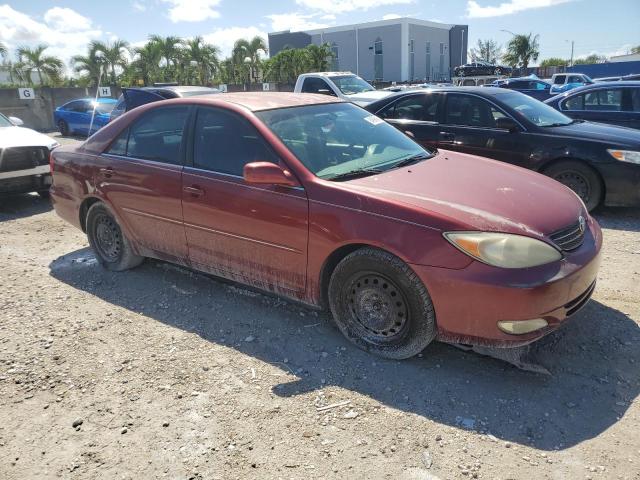 4T1BE32K43U206540 - 2003 TOYOTA CAMRY LE 红色 照片 4