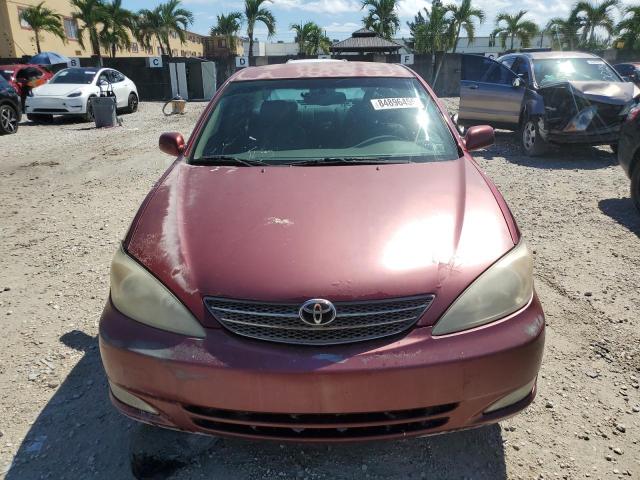 4T1BE32K43U206540 - 2003 TOYOTA CAMRY LE 红色 照片 5