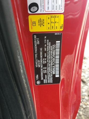 WBAUL7C59CVM82755 - 2012 BMW 128 I RED photo 12