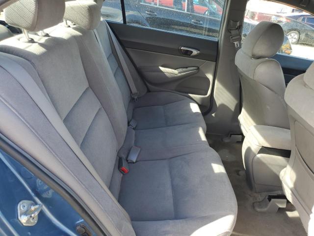 1HGFA16596L055037 - 2006 HONDA CIVIC LX BLUE photo 10