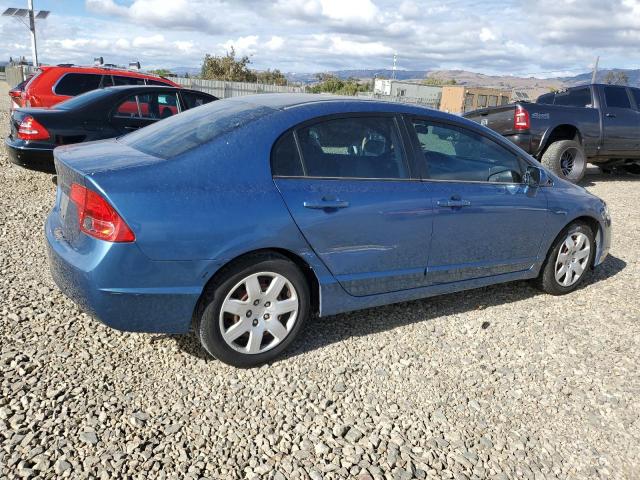 1HGFA16596L055037 - 2006 HONDA CIVIC LX BLUE photo 3