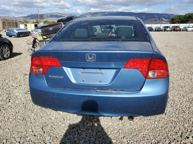 1HGFA16596L055037 - 2006 HONDA CIVIC LX BLUE photo 6