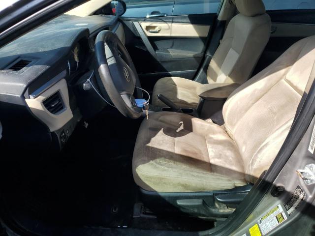 2T1BURHE6EC186416 - 2014 TOYOTA COROLLA L TAN photo 7