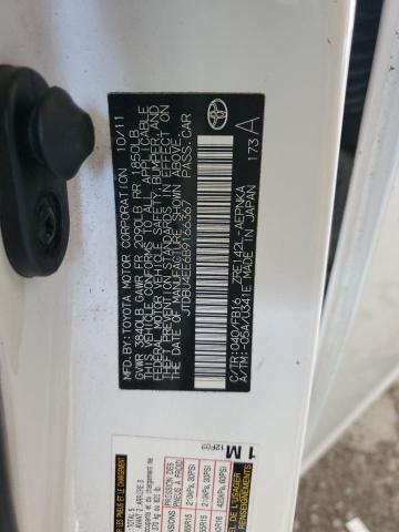 JTDBU4EE6B9166367 - 2011 TOYOTA COROLLA BASE Սպիտակ լուսանկար 13