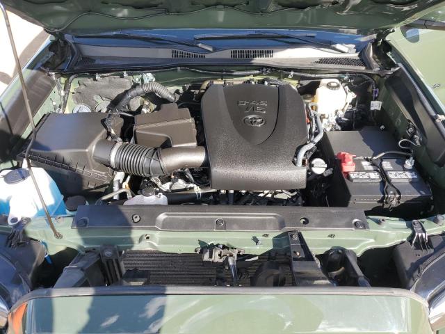 3TMCZ5AN7NM519528 - 2022 TOYOTA TACOMA DOUBLE CAB Zielony zdjęcie 11