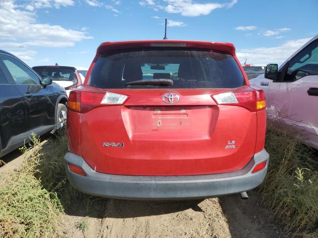 2T3BFREV2DW043837 - 2013 TOYOTA RAV4 LE RED photo 6