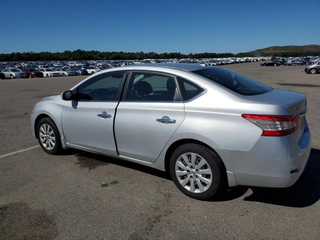 1N4AB7AP3DN908489 - 2013 NISSAN SENTRA S SILVER photo 2
