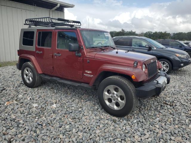 1J4GA59199L771647 - 2009 JEEP WRANGLER U SAHARA BURGUNDY photo 4