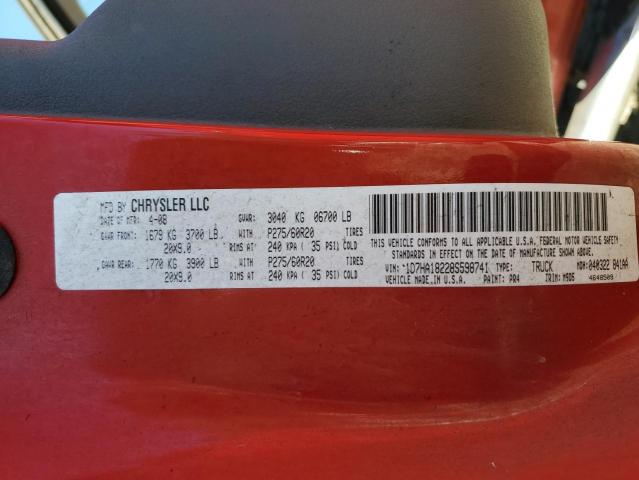 1D7HA18228S598741 - 2008 DODGE RAM 1500 ST 红色 照片 12