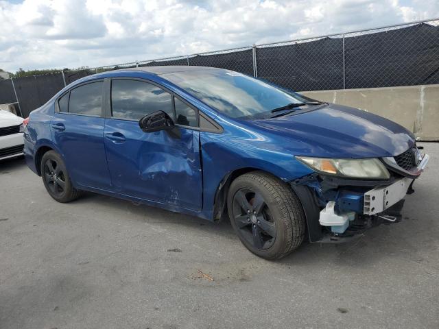 19XFB2F50EE202001 - 2014 HONDA CIVIC LX 蓝色 照片 4