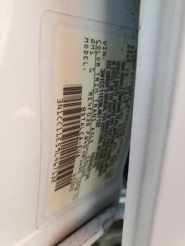 3N1CC11E59L467132 - 2009 NISSAN VERSA S თეთრი ფოტო 12