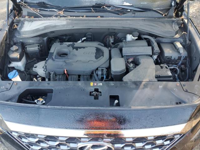 5NMS3CAD1KH121982 - 2019 HYUNDAI SANTA FE SEL أسود صورة 12