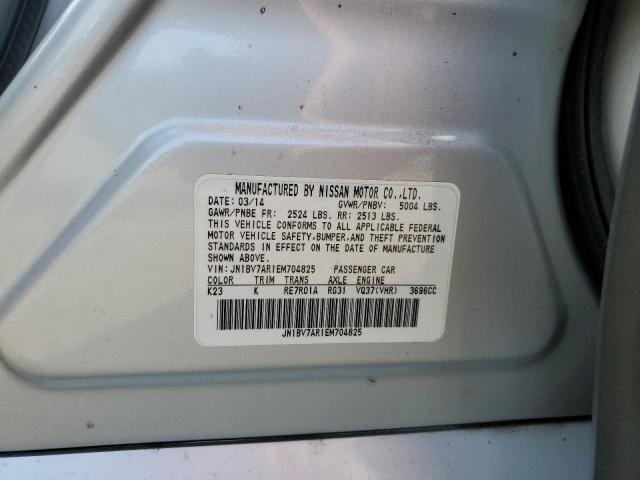 JN1BV7AR1EM704825 - 2014 INFINITI Q50 BASE Silber Foto 12