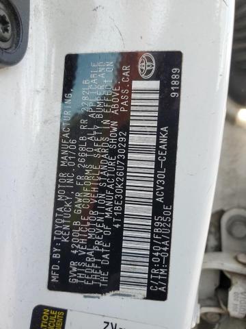 4T1BE30K26U730292 - 2006 TOYOTA CAMRY LE 白色 照片 12