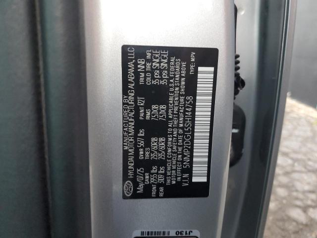 5NMP2DGL5SH144758 - 2025 HYUNDAI SANTA FE SEL SILVER photo 13