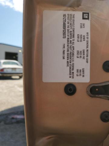 1G1ZT54885F229373 - 2005 CHEVROLET MALIBU LS TAN photo 12