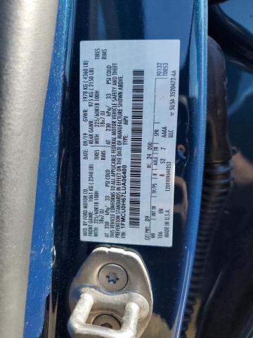 1FMCU0H67LUA06400 - 2020 FORD ESCAPE SEL 蓝色 照片 13