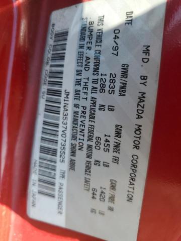 JM1NA3537V0735525 - 1997 MAZDA MX-5 MIATA 红色 照片 12