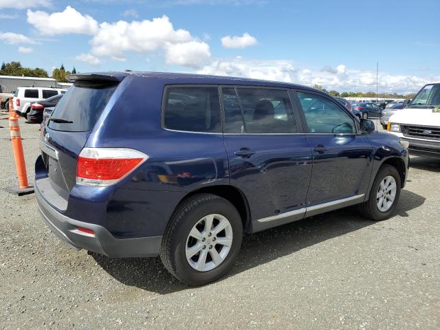 5TDZA3EH4CS030821 - 2012 TOYOTA HIGHLANDER BASE Blau Foto 3
