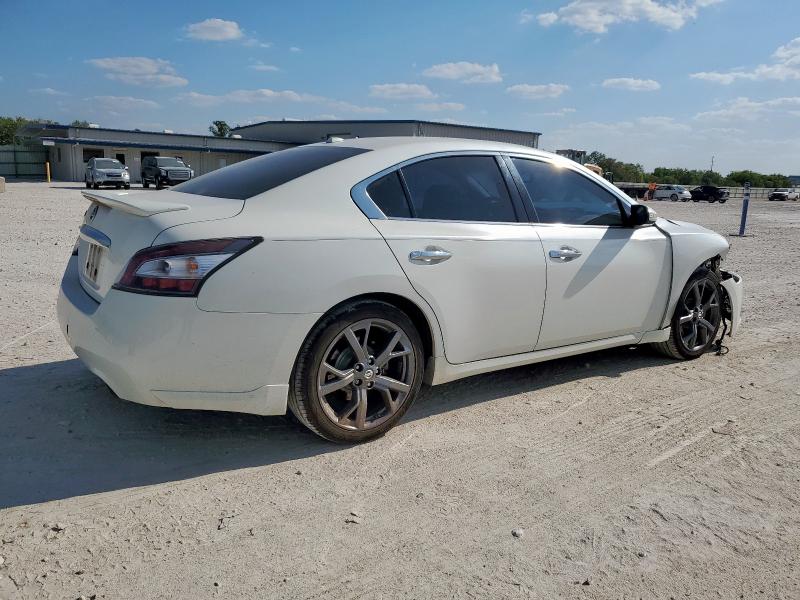1N4AA5AP0EC466520 - 2014 NISSAN MAXIMA S WHITE photo 3