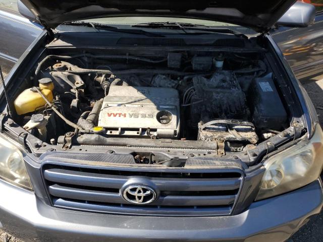 JTEEP21A740049640 - 2004 TOYOTA HIGHLANDER BLUE photo 12