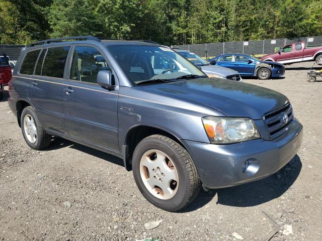 JTEEP21A740049640 - 2004 TOYOTA HIGHLANDER BLUE photo 4