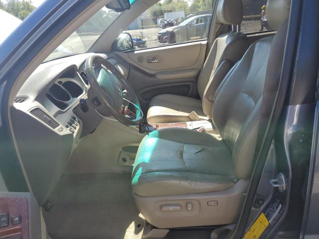 JTEEP21A740049640 - 2004 TOYOTA HIGHLANDER BLUE photo 7