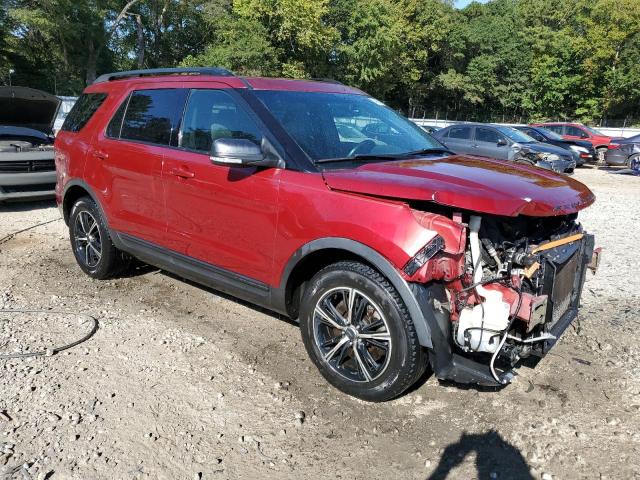 1FM5K7D84FGA24385 - 2015 FORD EXPLORER XLT 红色 照片 4