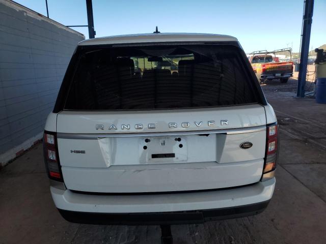 SALGS2PF0GA293264 - 2016 LAND ROVER RANGE ROVER HSE WHITE photo 6