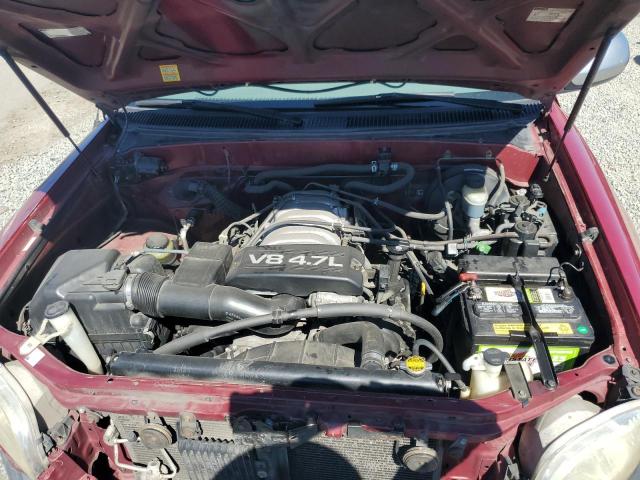 5TBRT3412YS040925 - 2000 TOYOTA TUNDRA ACCESS CAB RED photo 11