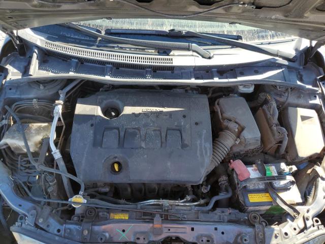 JTDBU4EE8B9160490 - 2011 TOYOTA COROLLA BASE GRAY photo 11
