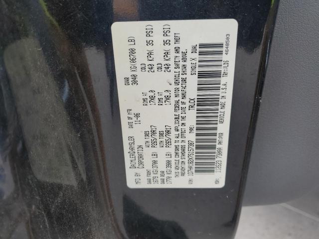 1D7HA182X7S157387 - 2007 DODGE RAM 1500 ST შავი ფოტო 12