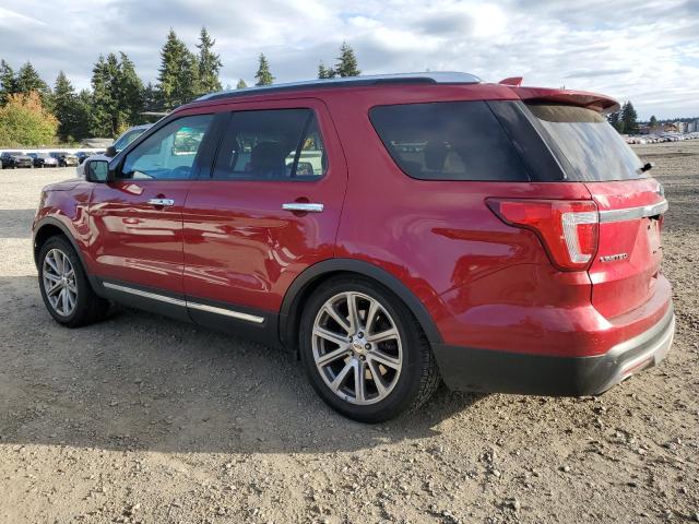 1FM5K7F86HGB80850 - 2017 FORD EXPLORER LIMITED 红色 照片 2