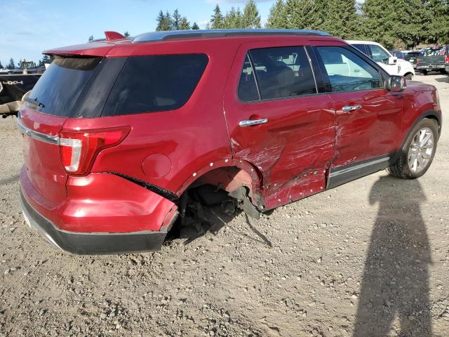 1FM5K7F86HGB80850 - 2017 FORD EXPLORER LIMITED 红色 照片 3