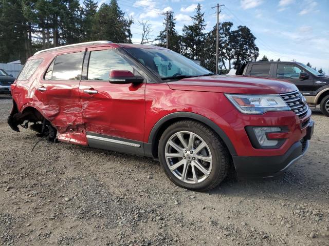1FM5K7F86HGB80850 - 2017 FORD EXPLORER LIMITED 红色 照片 4