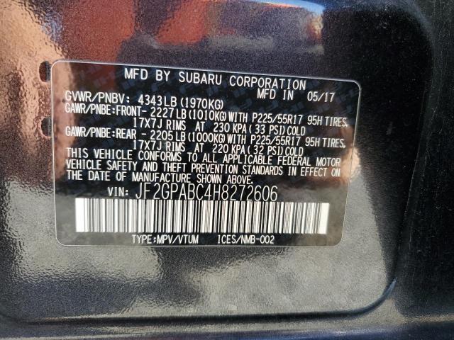 JF2GPABC4H8272606 - 2017 SUBARU CROSSTREK PREMIUM CHARCOAL photo 13