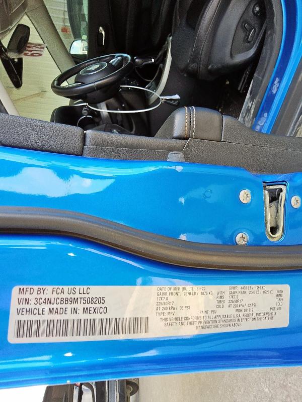 3C4NJCBB9MT508205 - 2021 JEEP COMPASS LATITUDE 蓝色 照片 13