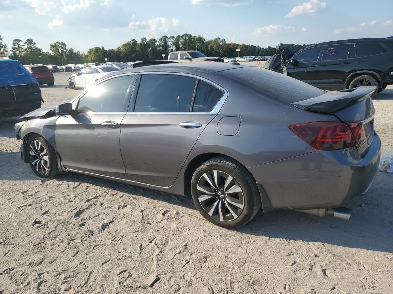 1HGCR3F81EA043220 - 2014 HONDA ACCORD EXL GRAY photo 2
