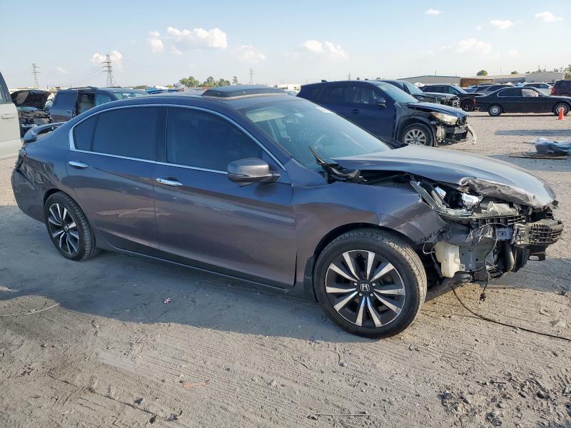 1HGCR3F81EA043220 - 2014 HONDA ACCORD EXL GRAY photo 4