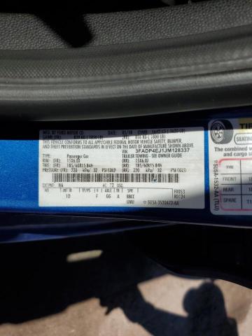 3FADP4EJ1JM128337 - 2018 FORD FIESTA SE 蓝色 照片 13