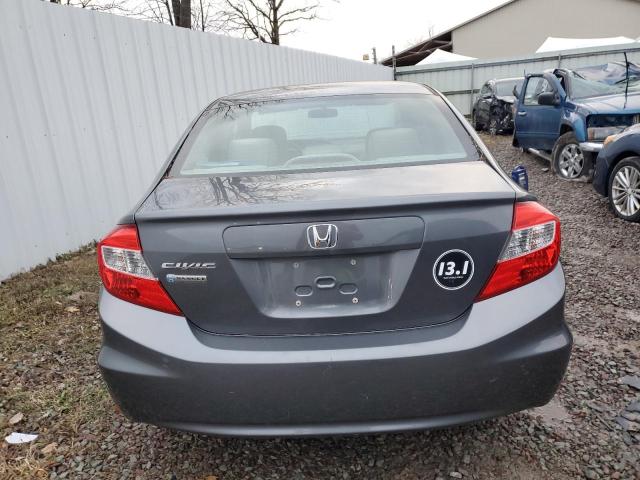 19XFB2F55CE346656 - 2012 HONDA CIVIC LX GRAY photo 6