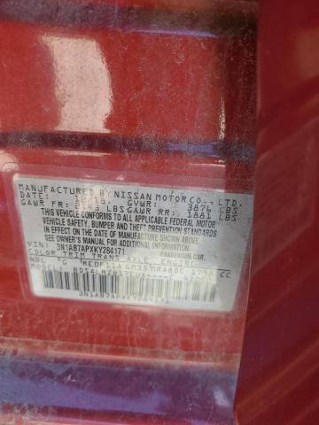 3N1AB7APXKY284171 - 2019 NISSAN SENTRA S 红色 照片 13